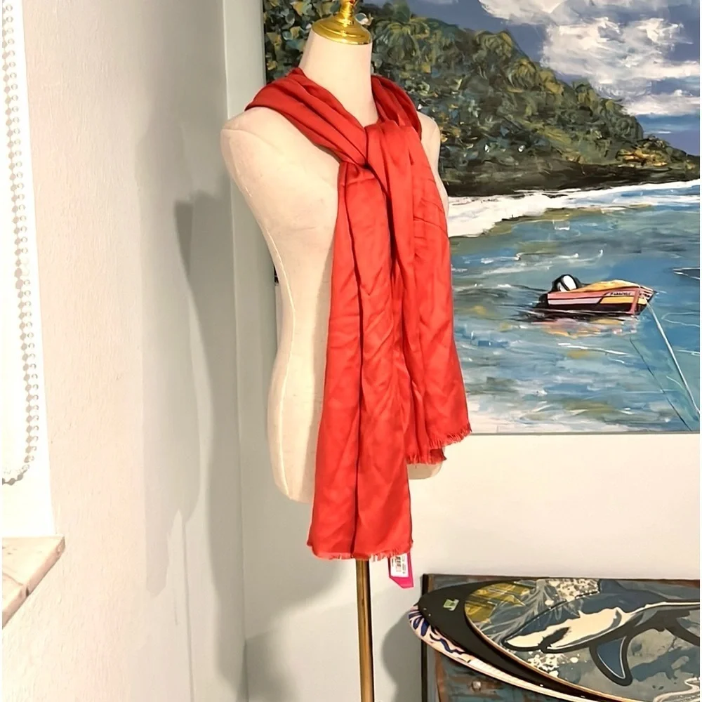 NWT, Vince Camuto Soft, Shimmering Rooibis Tea Lux, Fall, Scarf/Wrap, 2